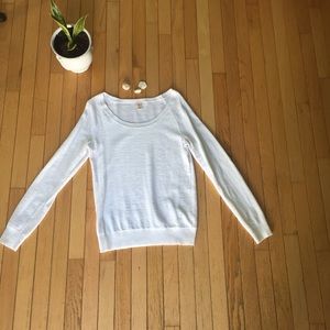 Merona White Crew neck Sweater